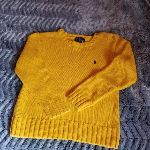 Ralph Lauren Polo yellow cotton sweater size 6 - Picture 1 of 6
